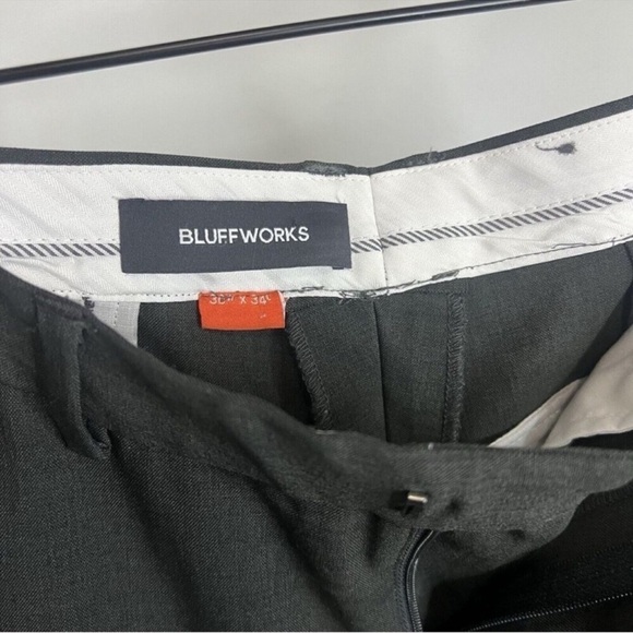 Bluffworks Thunder Gray Presidio Modern Dress Pants 30W - Picture 5 of 7